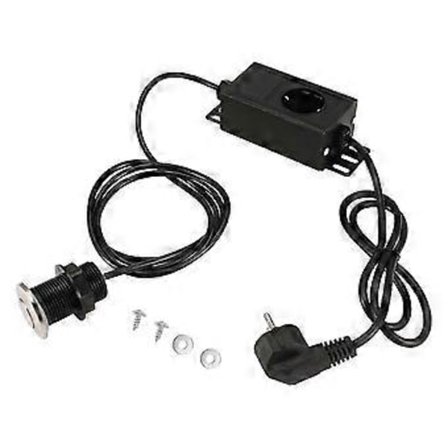 Luftkontakt til affaldskværn med tænd/sluk-knap - EU-stik kompatibel