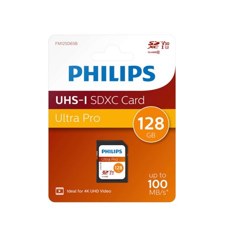 Philips FM12SD65B - flashminnekort - 128 GB - SDXC UHS-I