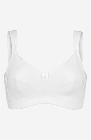 Cellbes of Sweden - Bygellös mjuk-bh i bomull - vit - för damer - 120D