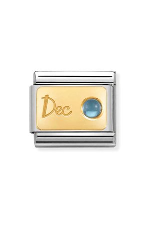 Stones 18k Gold December birthstone Light Blue topaz