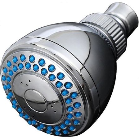 Dusjhode - Justerbart dusjhode | Flerlags elektroplettert dusjhode | Vanndusjhode med små silikondyser | Anti-tett dusjhode F