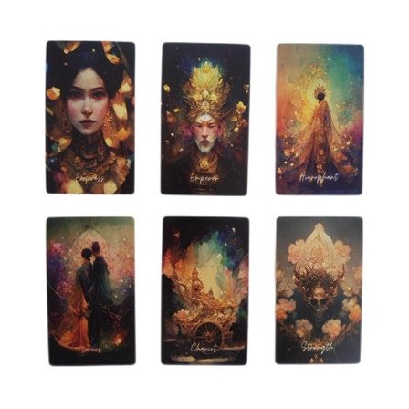 IC 12*7cm Universumin Kuu Tarot-kort Perhejuhla Lautapeli Yksi koko Yksi koko
