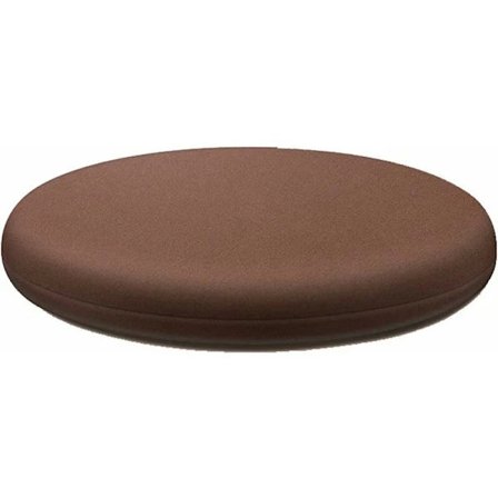 Rund Siddepude 40 cm, Aftagelig Indendørs Siddepude, Vaskbar Spisestolspude, 4 cm Tyk Siddepude i Memory Foam Brun
