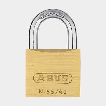 Padlock ABUS 55/40, Ø6 mm, keyed alike, brass, 2-pack