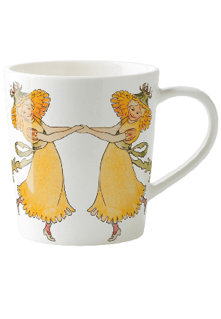 Design House Stockholm Elsa Beskow Mugg 40 cl with handle Flower Girl Glas ONESIZE