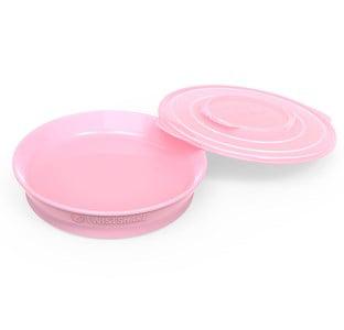 Twistshake Plate 6+m Pastel Pink - Tableware - One size - Pink - Junge