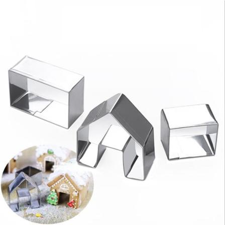 3 STK Christmas Gingerbread House Cookie Cutter Sæt
