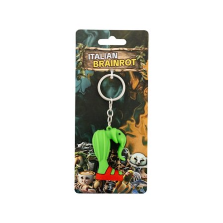 Italian Brainrot Nyckelring Lirili Larila (elefant)