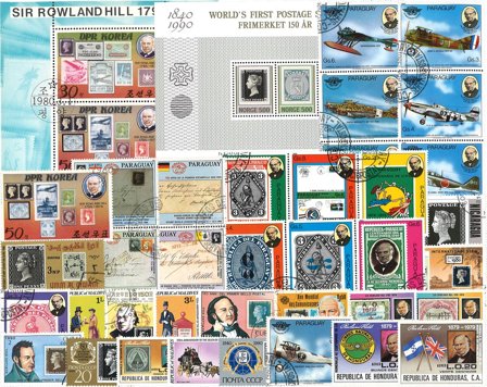 Rowland Hill og Penny Black - 36 frimærker og 2 miniark 1966-1990