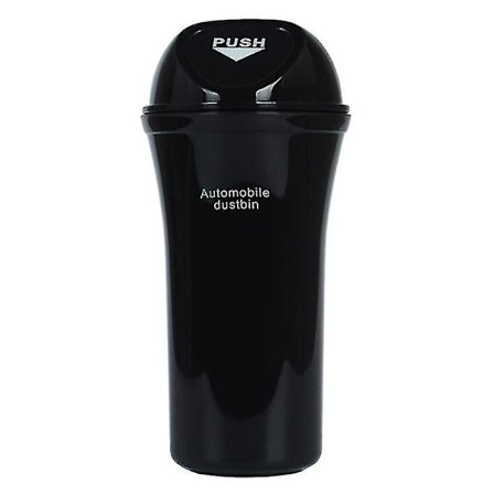 Mini Bil Affaldsspand Tryk-Låg Design Affaldsbeholder Køretøjsdørs Kopholder