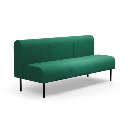 Modulsofa VARIETY, 3-Sitzer, Stoff Blues CSII, grün türkis
