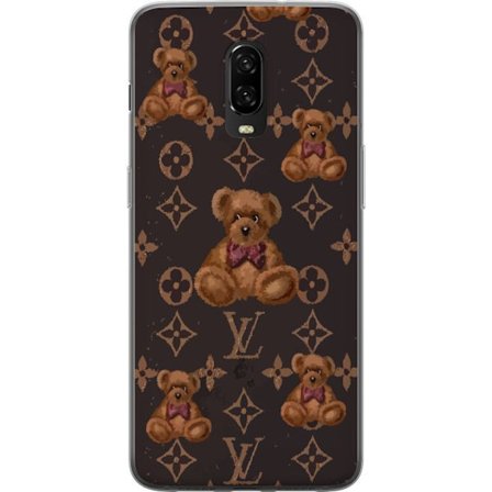 Kompatibel Mobilcover til OnePlus 6T Bjørne med mønster luksuriøst logo mode stil