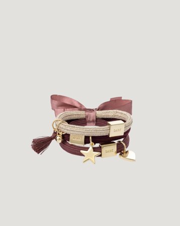 Dark Department Hair Ties 3 pk Charm Combo Röd Accessoarer Tjej - Kids Brand Store