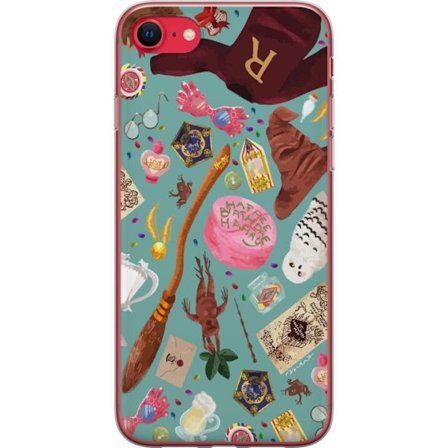 Yhteensopiva Puhelinkuori Apple Apple iPhone 7 Maaginen kuvaus velhon sauva, hatun ja mielikuvituksellisten esineiden kanssa leikkisässä satumaisess