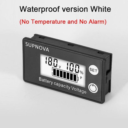 Batterikapacitetsindikator DC Voltmeter DC 8v-100v blysyra Lithium Lifepo4 Batteritestare Power Displaymätare 12v 24v 48v