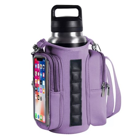 Magnetisk flaskepose Vanntett Tur Sport Treningsstudio Cross-body Skulder Magnetisk Vannflaskeholder Slyngeveske