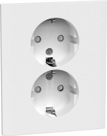 Gelia Connect 2 Home Stikkontakt innfelt, jordet, 2-veis, Strømbrytere & vegguttak