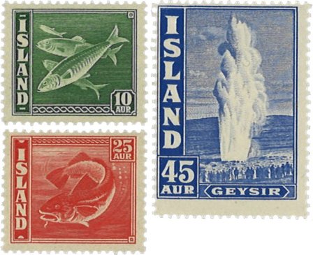 Island 1940 - AFA 216-218 - Postfrisk