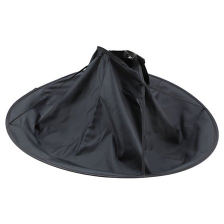 Voksen Frisør Hårklippings Paraply Cape Frisørsalong Kjole Frisør Frisørkappe Svart