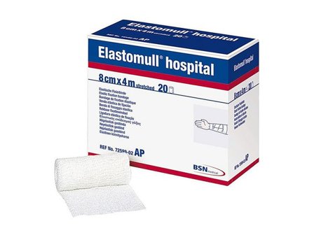 ELASTOMULL Binda 10cmx4m Latexfri 20/fp - Lyreco - Sjukvård och omsorg - Förband och fixering - Fixeringsbindor