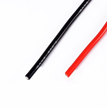 Ny 12AWG 5m Silikone Elektronisk Kabel Ledning Kobber Flertrådet Ledning til RC