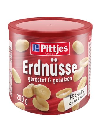 Pittjes Peanuts, roasted/salted 0.2kg
