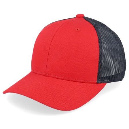 Equip - Röd trucker Keps - Kids Scarlet/Black Trucker @ Hatstore