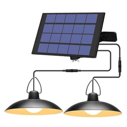 Solcellelampe til udendørs hængende lampe varm hvid IP65 vandtæt have