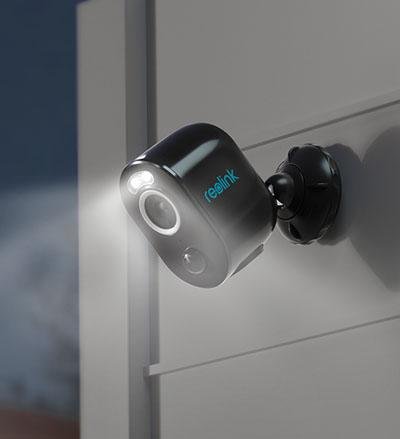 Reolink Argus 3 Pro (B330) svart, 5MP overvåkningskamera med belysning, 2.4GHz/5GHz Dual-band Wi-Fi, 2560x1440, IP65, oppladbart