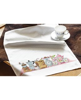 Broderipakke Håndkle Coffetime - Weberei Hofer KG