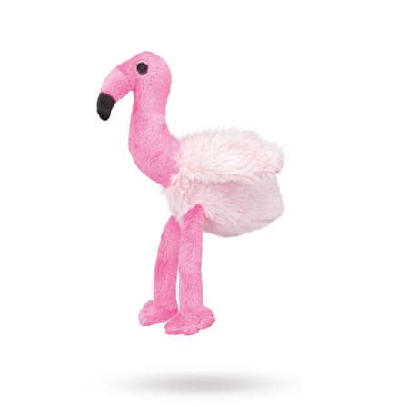 Trixie - Flamingo 35 cm - Mjuk hundleksak med pip - Hundleksaker- För stora hundar