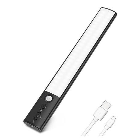 Led-skabslys Bevægelsessensor Trådløs Usb-opladning Natlys 4200mah Batteri Dæmpbar Til Bedr