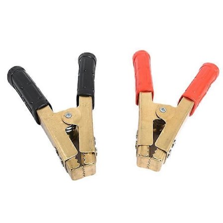 4 st 100A Ren Koppar Alligatorklämmor, för Bil Lastbil Auto Jump Starter Batteriladdare (2 st Svarta 2 st Röda)