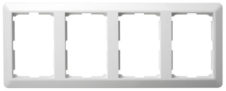 Elko EKO09108 Kombinationsram stående 4-fack, Strömbrytare & vägguttag