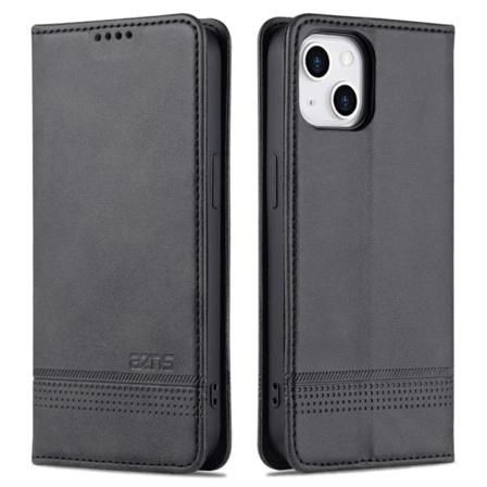 AZNS iPhone 15 Plus Plånboksfodral - Svart