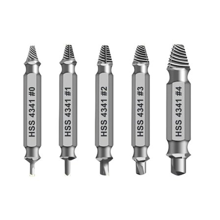 Gaver til mænd, beskadiget skruetrækker sæt - Fjerner til ødelagte skruer Møtrikker Bolte Borebitsværktøjer til nem fjernelse af rustent Ødelagt 