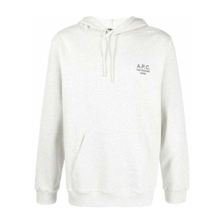 A.p.c., Hoodie Grijs, Heren, Maat:L,print