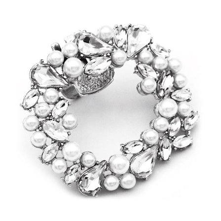 Rhinestone Shoe Clip Shiny Dekorativ Clip SØLV A A