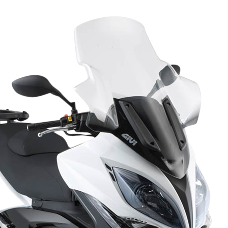 Givi D-ST Vindruta Klar - Kymco Xciting 500 2009-2014