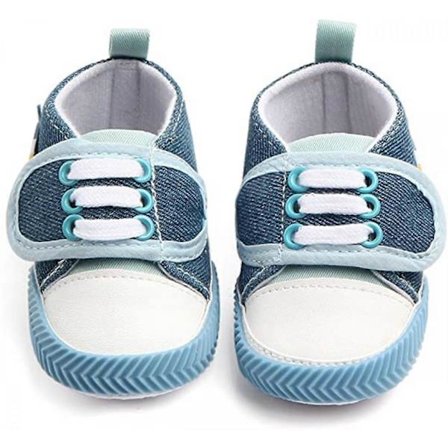 Baby Pojkar Flickor Sneakers Mjuka Spädbarnsskor Anti-Slip Lätta Småbarn Första Gångskor--- Blå12cm