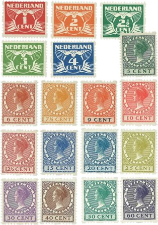 Holland 1925 - Roltandingzegels NVPH R1-18 - Postfrisk