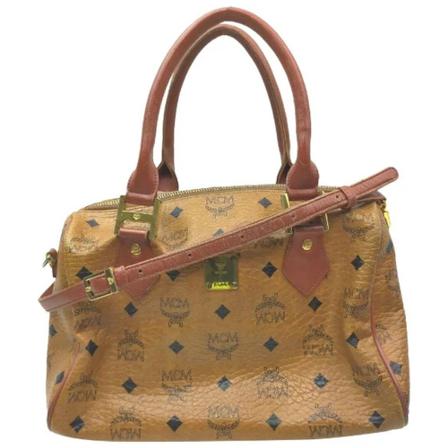 MCM Pre-owned, Pre-owned Plastic handbags Bruin, Dames, Maat:ONE Size