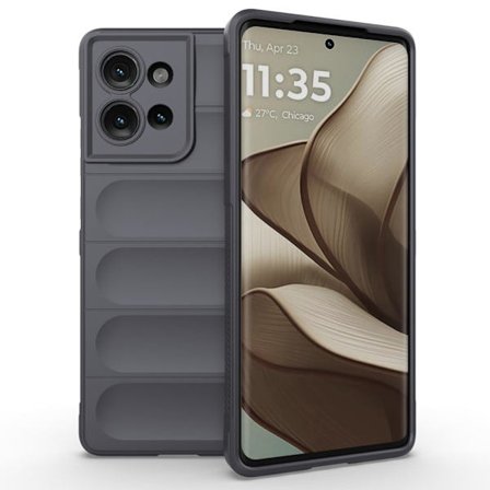 Deksel med mykt grep for Motorola Edge 50 - Mørkegrå