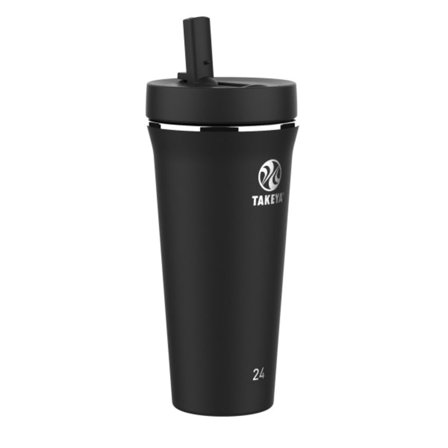 Takeya Actives Insulated Straw Tumblers 700 ml flasks Black 700ml