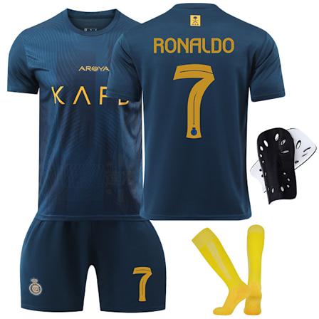 2023-24 Riyadh Victory Udebane nr. 7 Ronaldo 10 ane Saudi League Fodboldtrøje Sportswear Dragt M