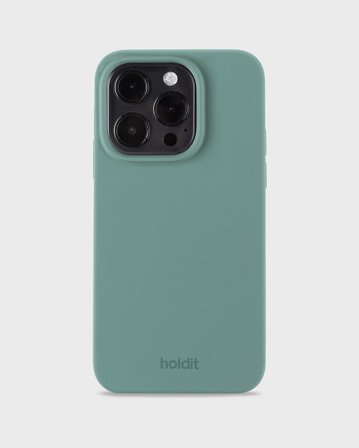 HOLDIT Silicone Case iPhone Moss Green 14 Pro, Tøj & Bolig, Elektronik, Telefon & Mobiltilbehør