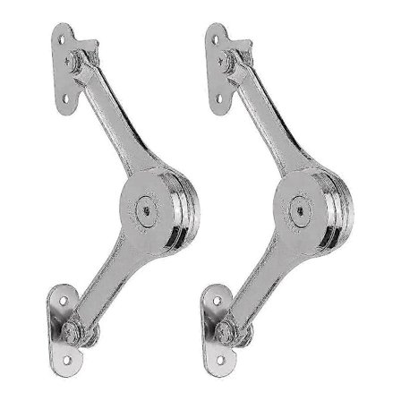 2 stk. Heavy Duty Låghængsler Soft Close, Støttehængsler Holder Låg Åben Sikker til Skabe Køkken Maxi