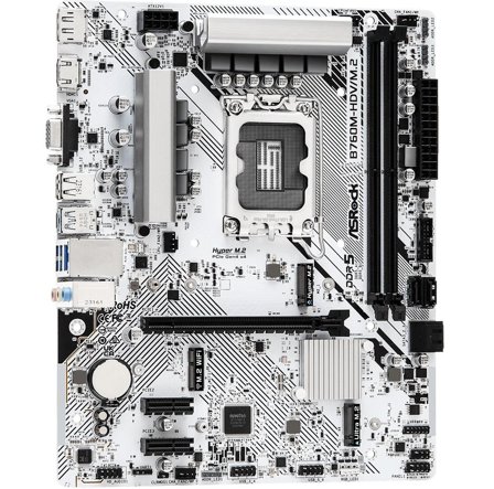 ASRock B760M-HDV/M.2, mATX, LGA1700 2xDDR5 2x M.2, 2.5GbE LAN