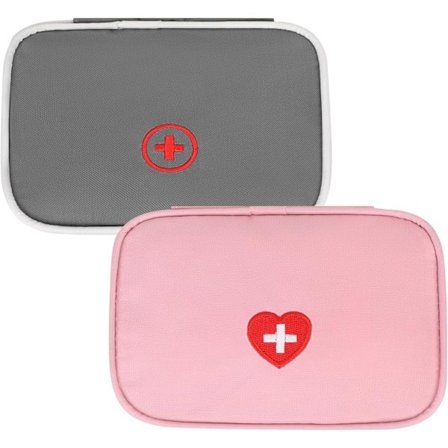 2 st Första Hjälpen Väska Tom Medicinförvaringsväska Liten Bärbar Första Hjälpen Kit Väska Rese Nödväska Medicinska Tillbehör Väska Sjuksköterskeväska