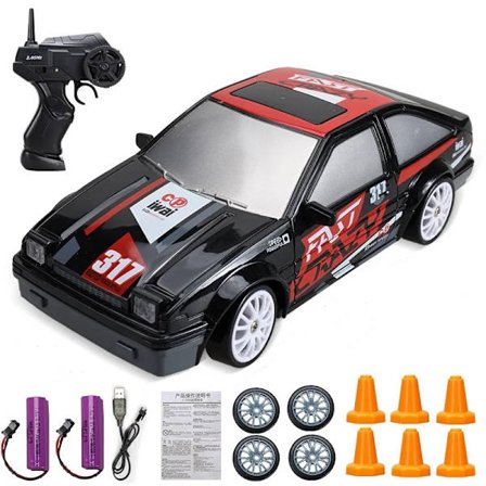 2.4G Drift RC Bil 4WD RC Drift Bil Legetøj Fjernstyret GTR Model AE86 Køretøj Bil RC Racerbil Legetøj til Børn Julegaver